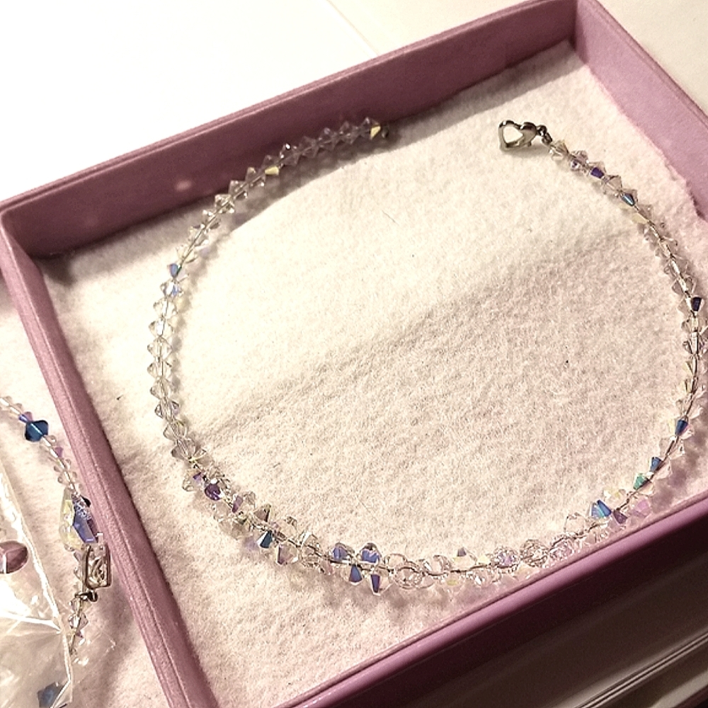 Swarovski Crystal Hand-Made Sexy Choker Heart Clasp - Picture 3 of 5